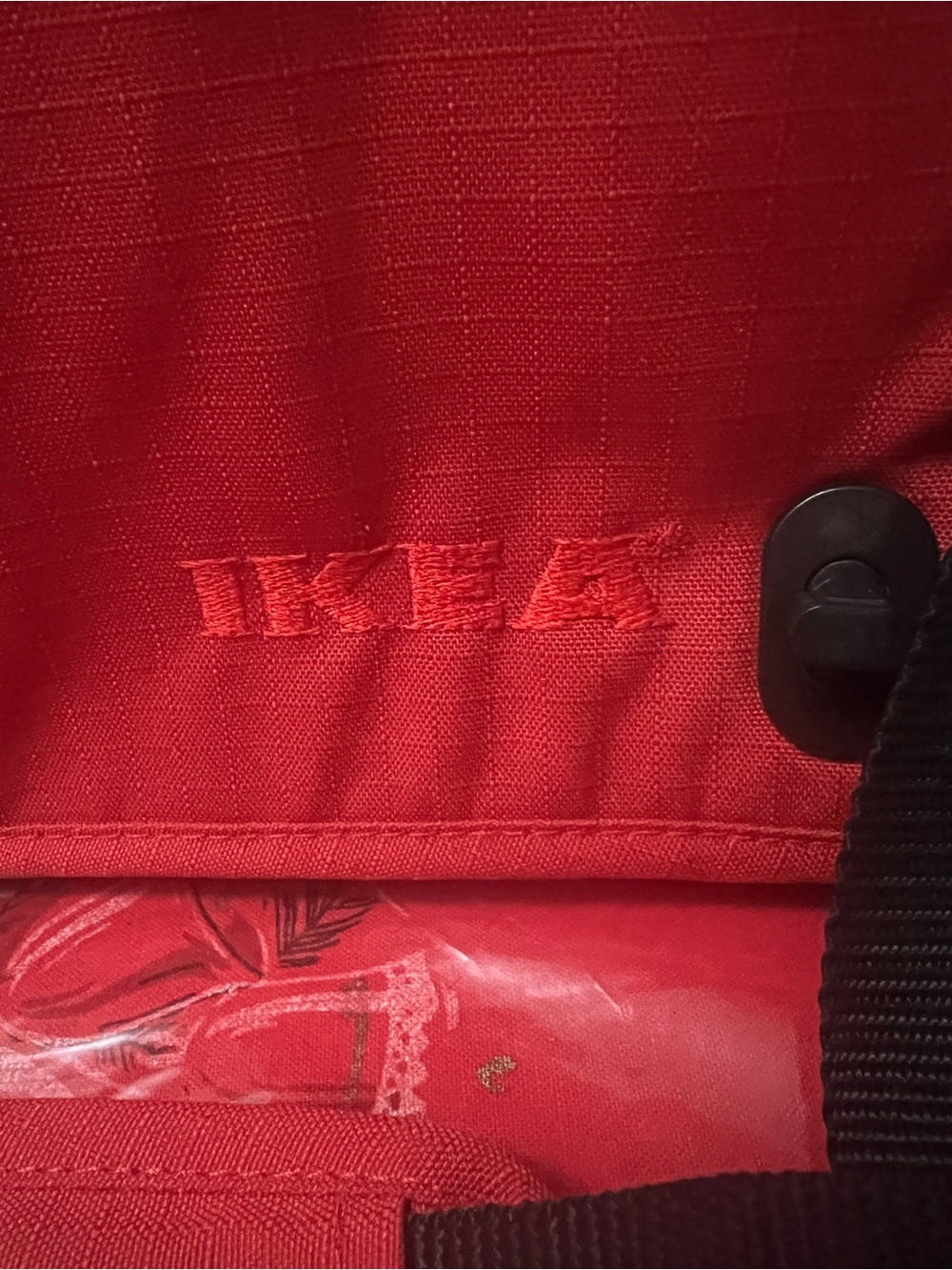 Vintage Ikea 1999 Messenger Bag Red Shoulder Bag Laptop Travel/Work - Picture 3 of 15